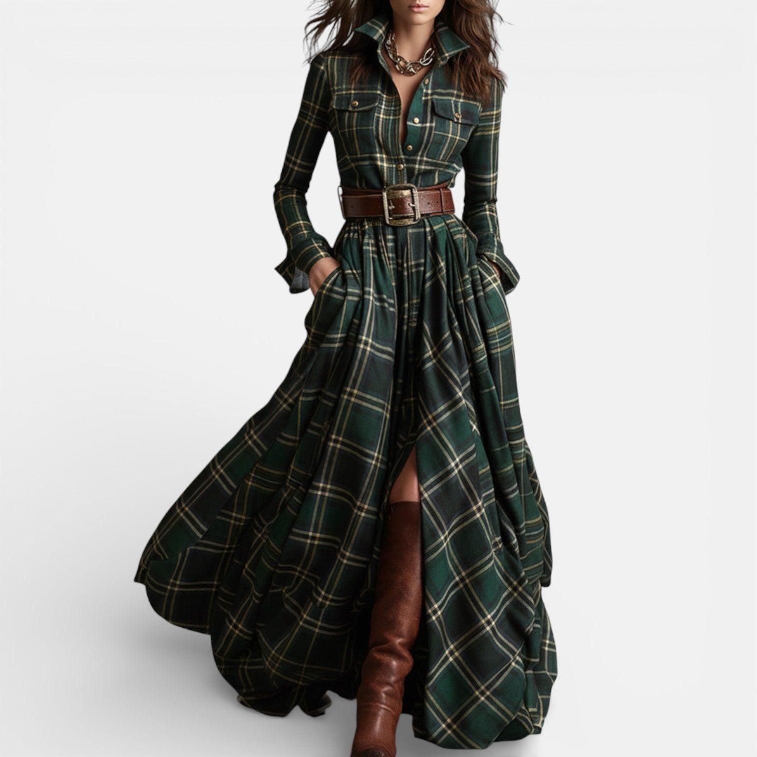 Milo Mochi | Belted Shirt Dress