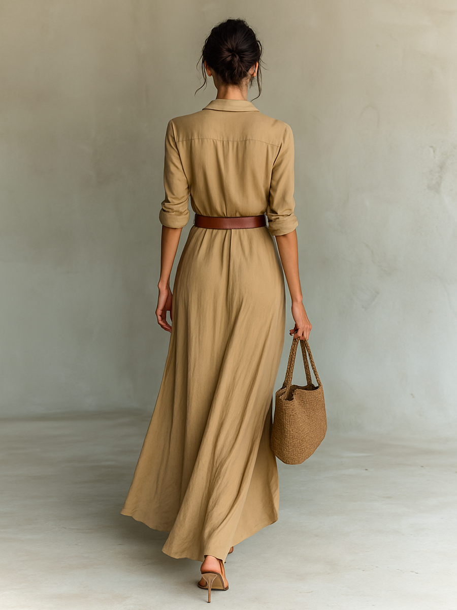 Milo Mochi | Elegant Drape Maxi Dress